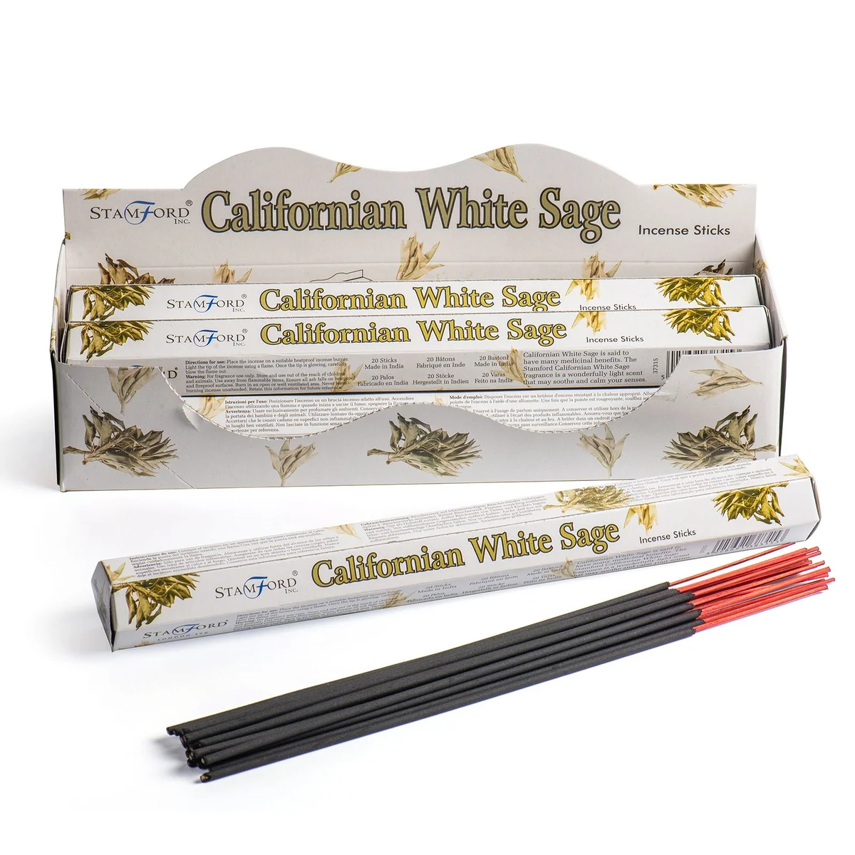 Californian White Sage Premium Incense label.