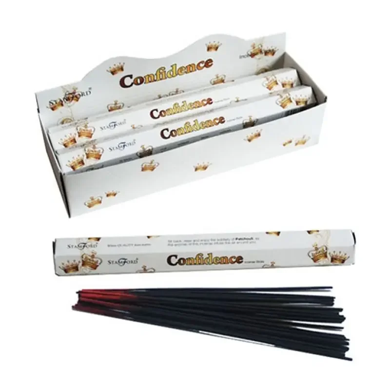 Confidence Premium Incense sticks displayed in neat basket, ready for use.