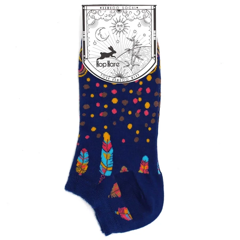 Low cut bamboo socks in muted tones displayed against a neutral background.