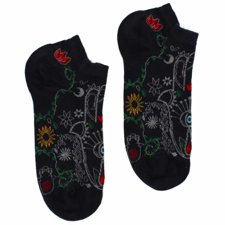 M/L Hop Hare bamboo socks, low cut, soft light fabric.