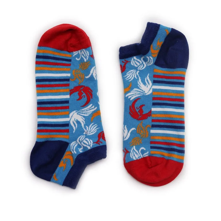 Soft green bamboo socks, S/M Hop Hare design, low cut with subtle hop hare pattern and comfortable fit.