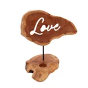 candle holder sign with stylish Love lettering