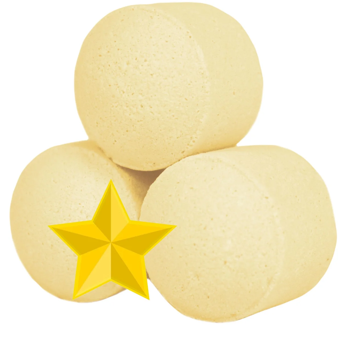 Box of 1.3Kg mini bath bombs called Chill Pills in cosy winter nights scent on a white background