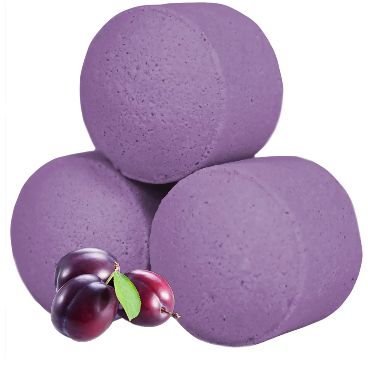 Box of frosted sugar plum chill pills bath bombs weighing 1.3Kg with mini colourful bath bombs inside