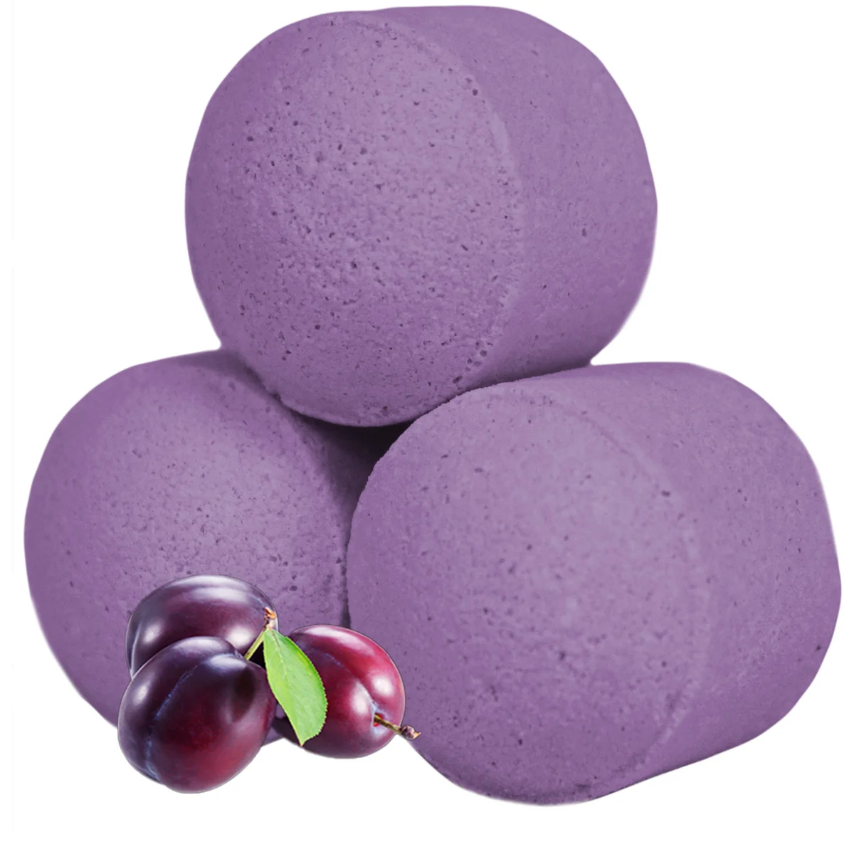 Box of frosted sugar plum bath bombs in various pastel colors, labeled as 1.3Kg Chill Pills mini bath bombs