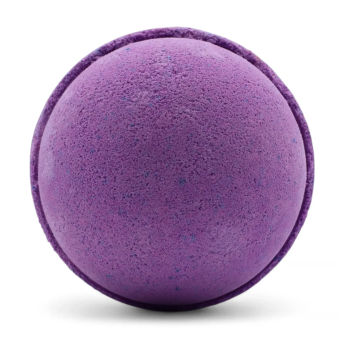Set of 3 round blackberry-scented bath bombs arranged together in a bath bomb set for relaxing baths