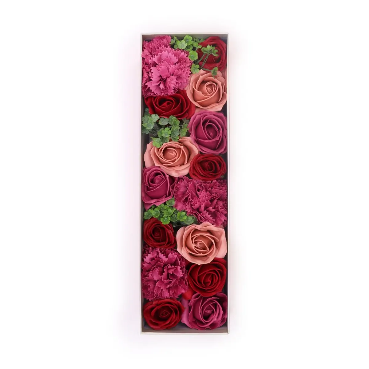 Long box featuring vintage roses design in a vintage style box for decorative storage or gifting