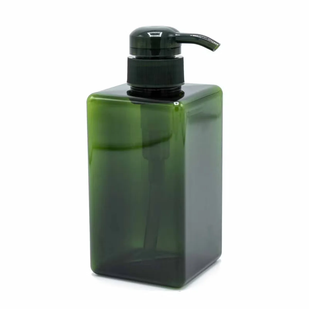 450ml clear refillable dispenser bottle with pump top, ideal for reusable liquid storage and dispensing