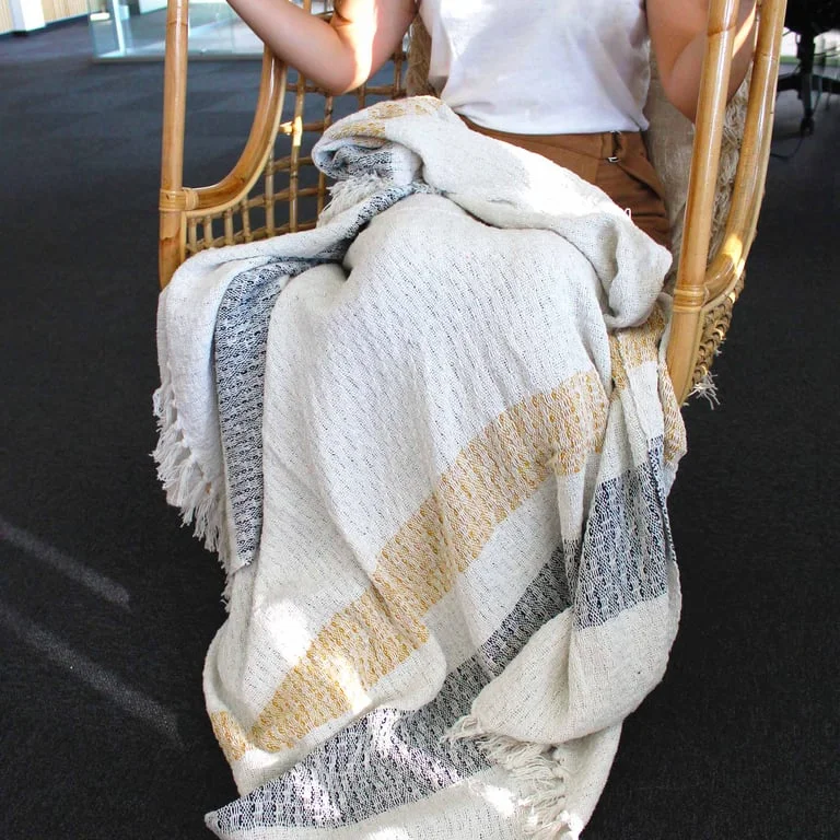 Boho Comfort Throw – Mellow Mattala blanket, presented as a soft, stylish throw, comfortable throws UK