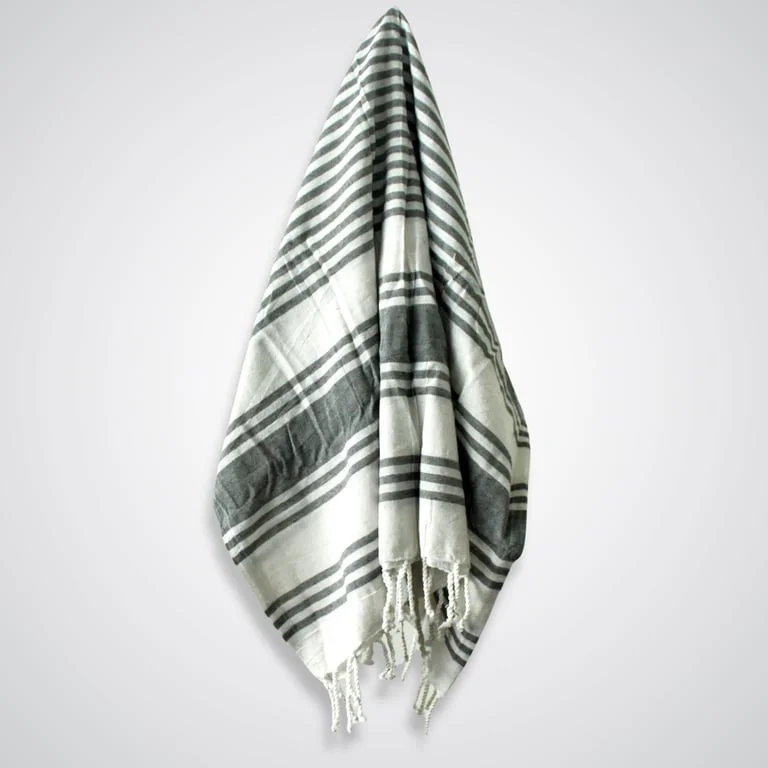 Charcoal spa towel 90x170cm flat folded