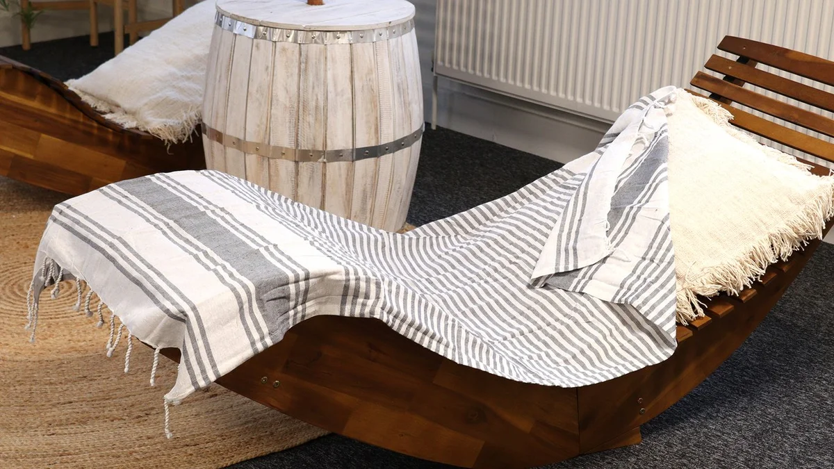 Charcoal Hamman Spa bath towel 90x170cm, laid flat, rich fabric.