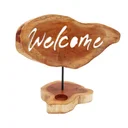 Welcome candle holder sign for home candle decor