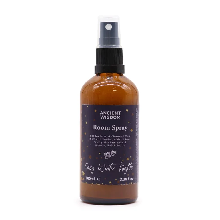 Bottle of cosy winter nights room spray 100ml