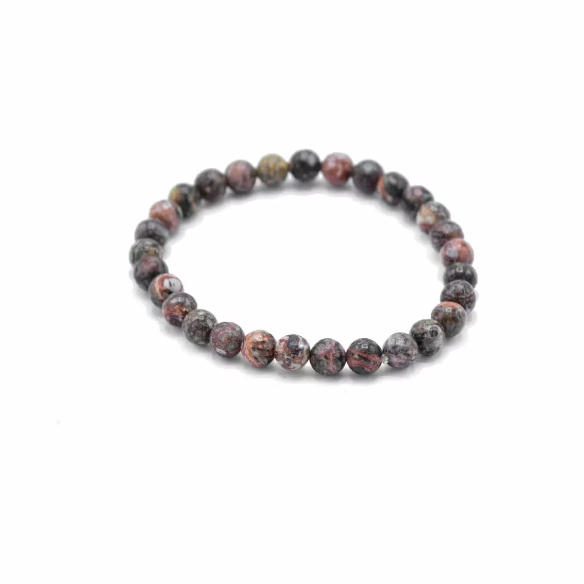 Stylish gemstone jewellery bracelet with leopard skin motif and bold gemstone accents