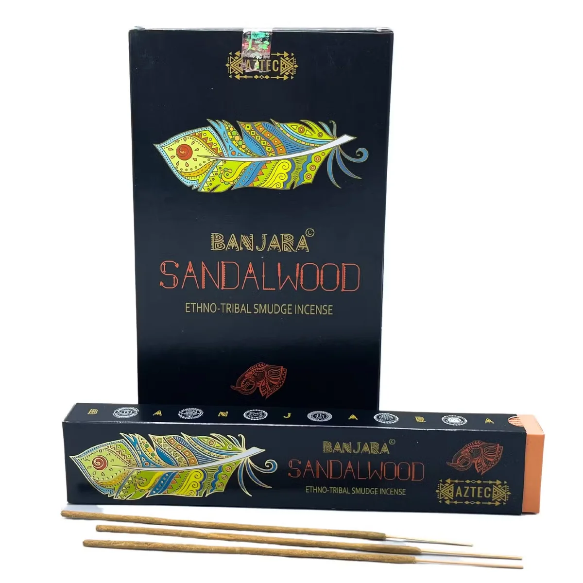 Banjara Tribal Smudge Incense sticks in natural incense sandalwood scent with decorative tribal packaging