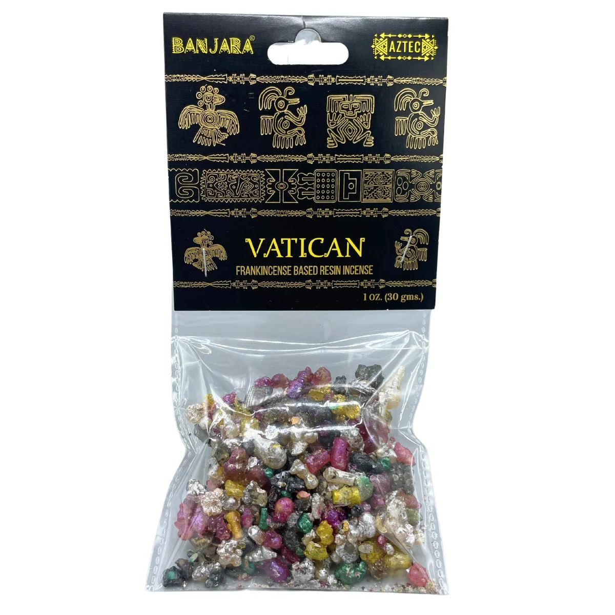 Close-up of Banjara Vatican tree resin ornament showing textured resin details on a natural base