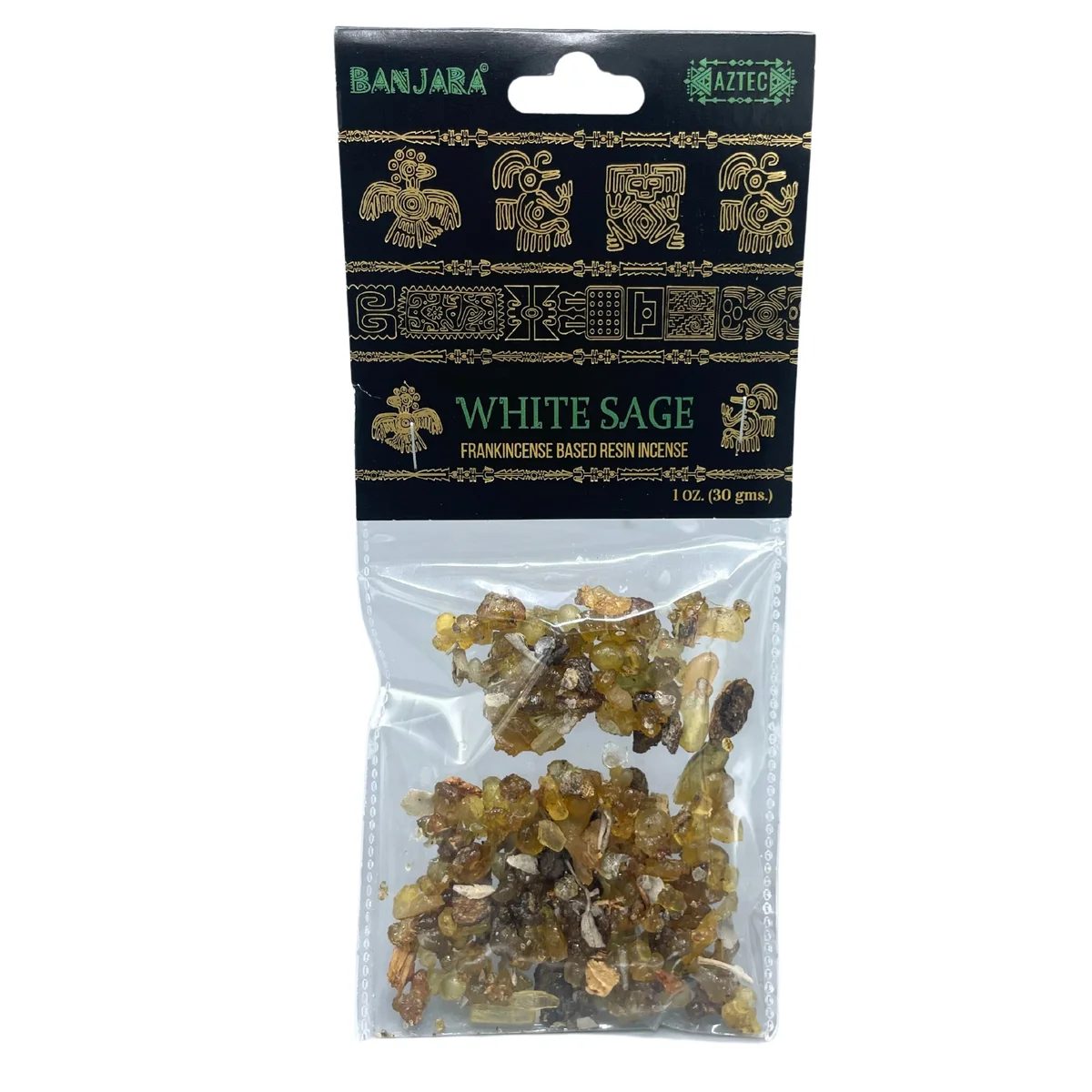 White Sage Banjara Tree Resin in a small container, showcasing decorative tree resin for aromatic use
