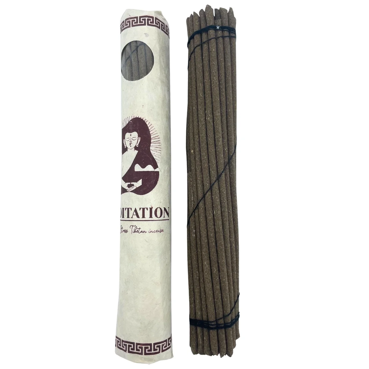 30‑piece rolled incense sticks in a Tibetan incense pack