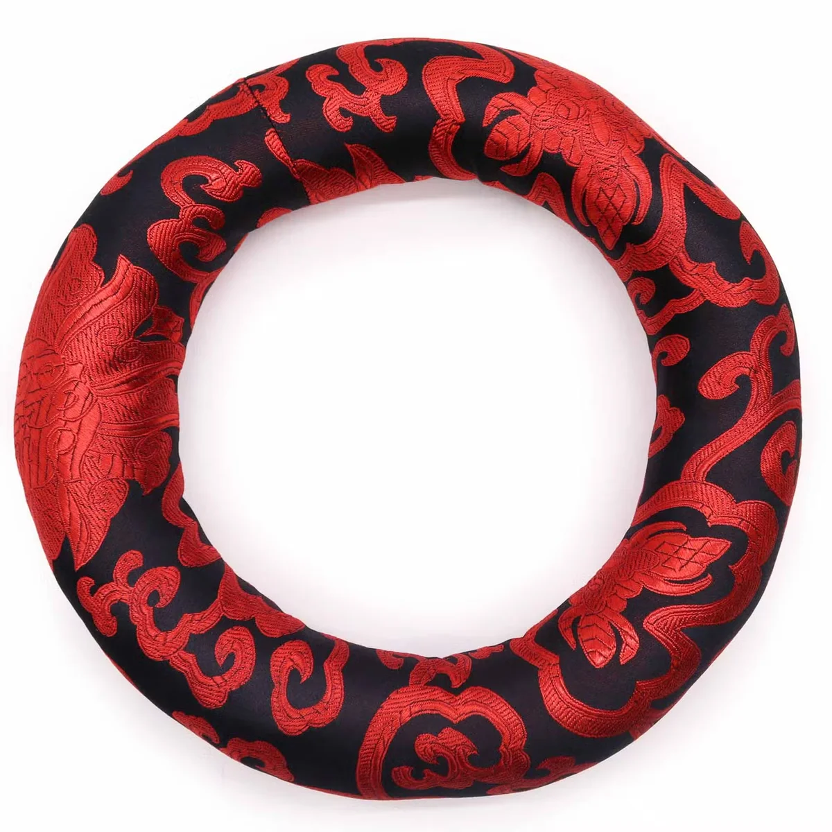 Assorted colour cushion hoop for 22-26cm singing bowls, 20cm diameter, displayed in multiple vibrant colours