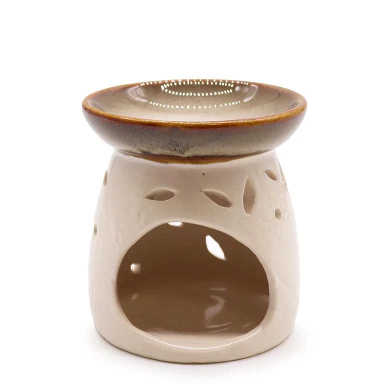 Classic oil burner in natural finish, stylish design