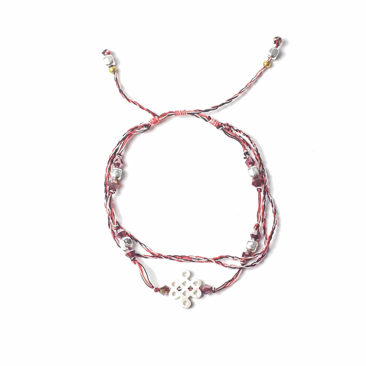 Temple string bracelet featuring a journey of life design.