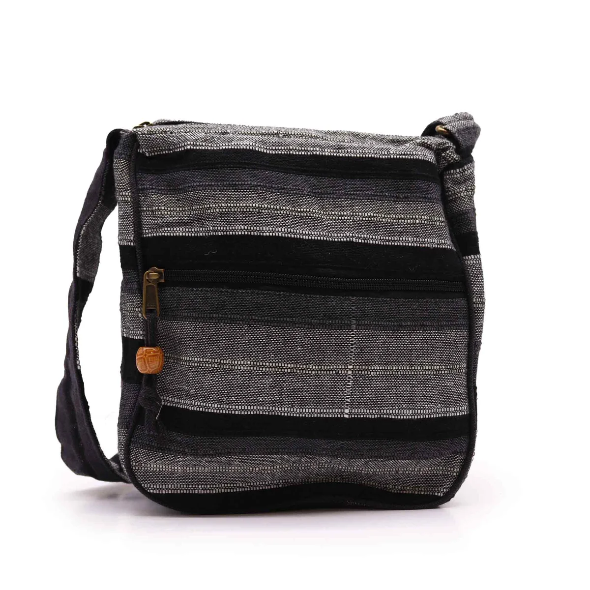 Large Nepal sling bag with adjustable strap in mountain granite colour