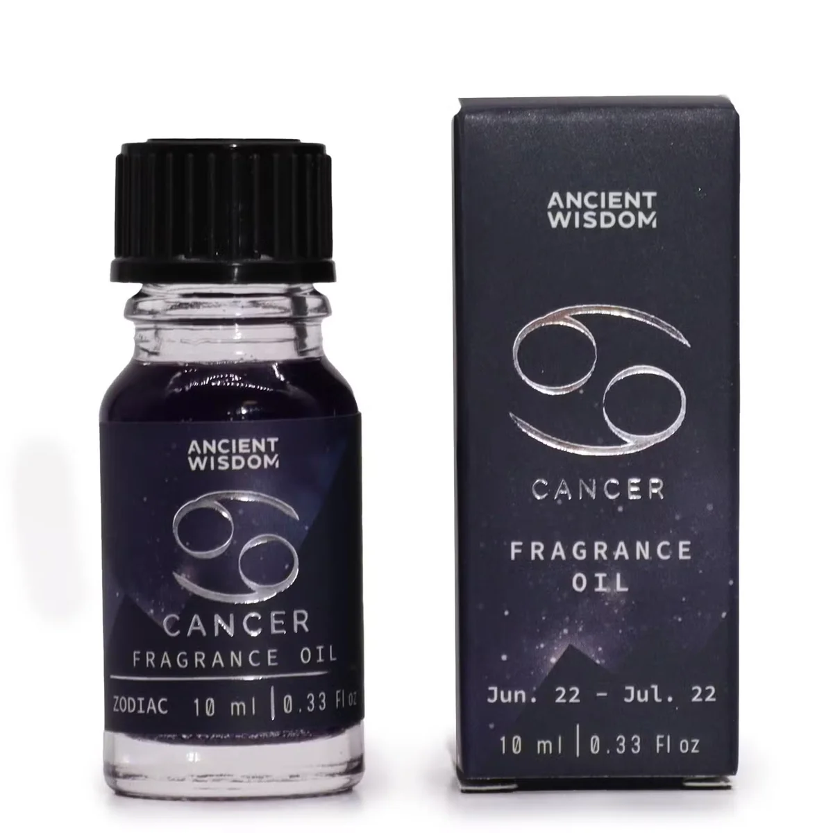 Zodiac Fragrance Oil 10ml bottle labeled CANCER, astrology scent oil