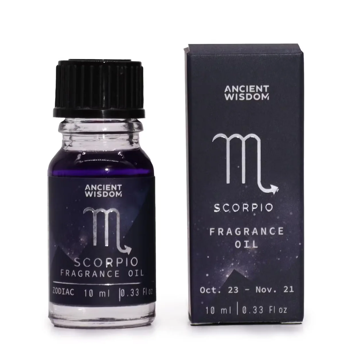 10ml Zodiac essential oil bottle with Scorpio label.