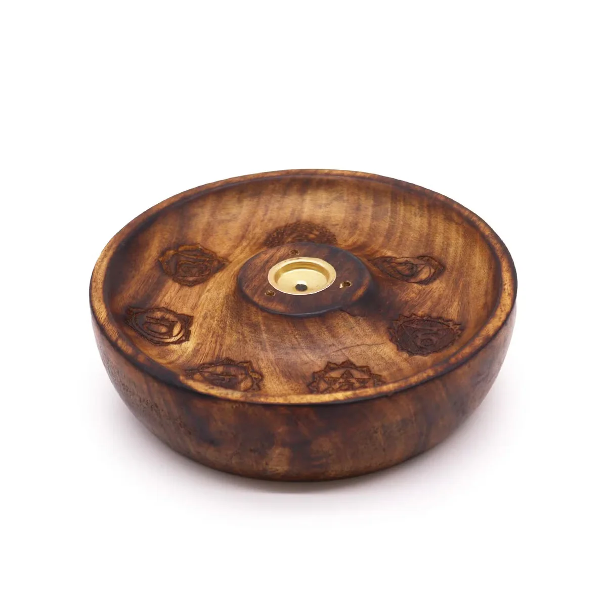 chakra incense disc for incense sticks and cone burner, 7 chakra