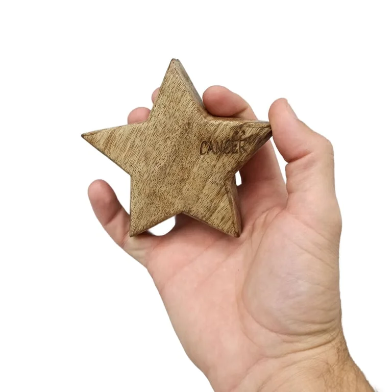 Engraved incense burner made of brass featuring a zodiac star design.