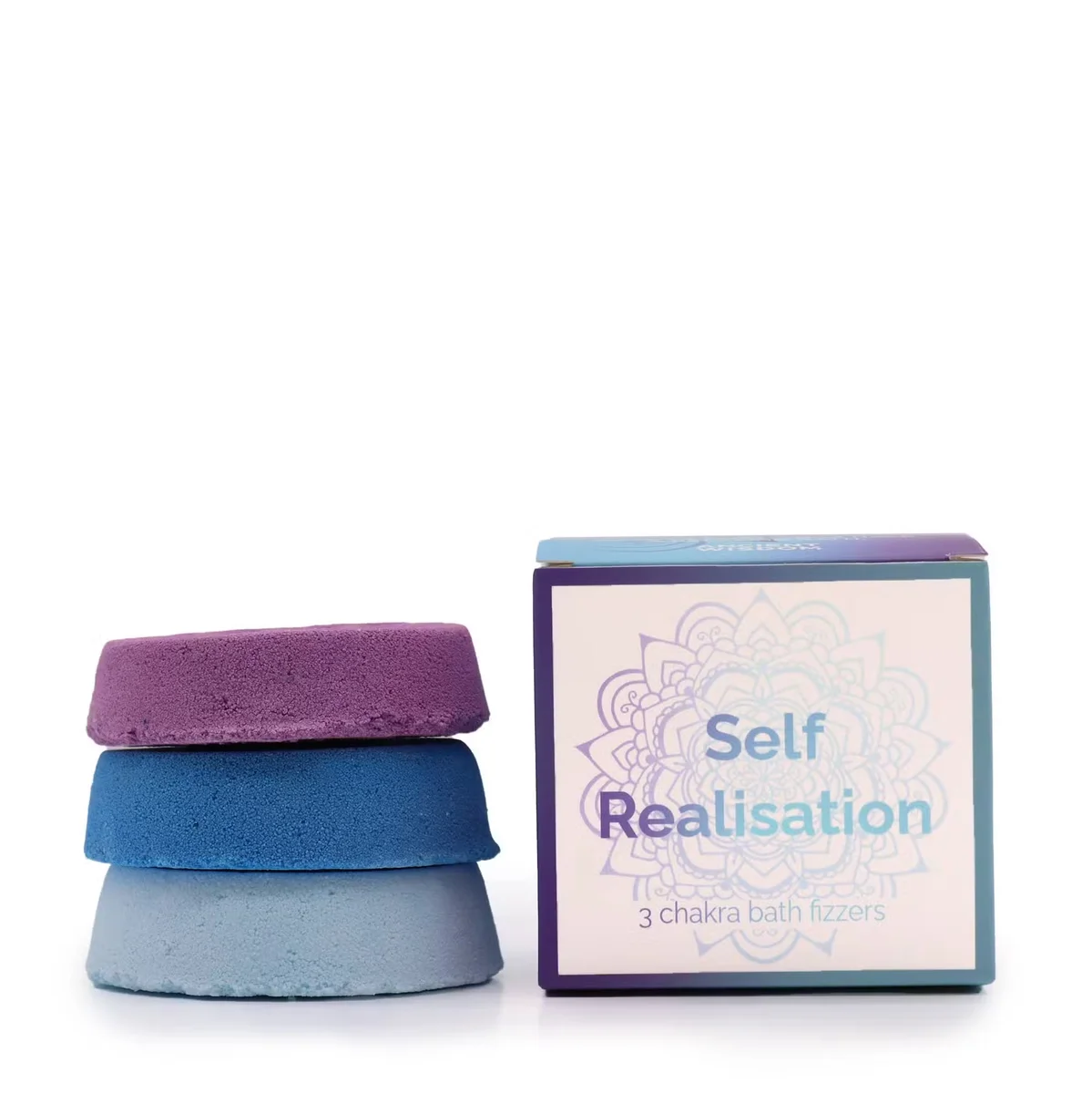 Small box of Chakra Bath Fizz for self realisation, ideal for a relaxing bath fizz experience