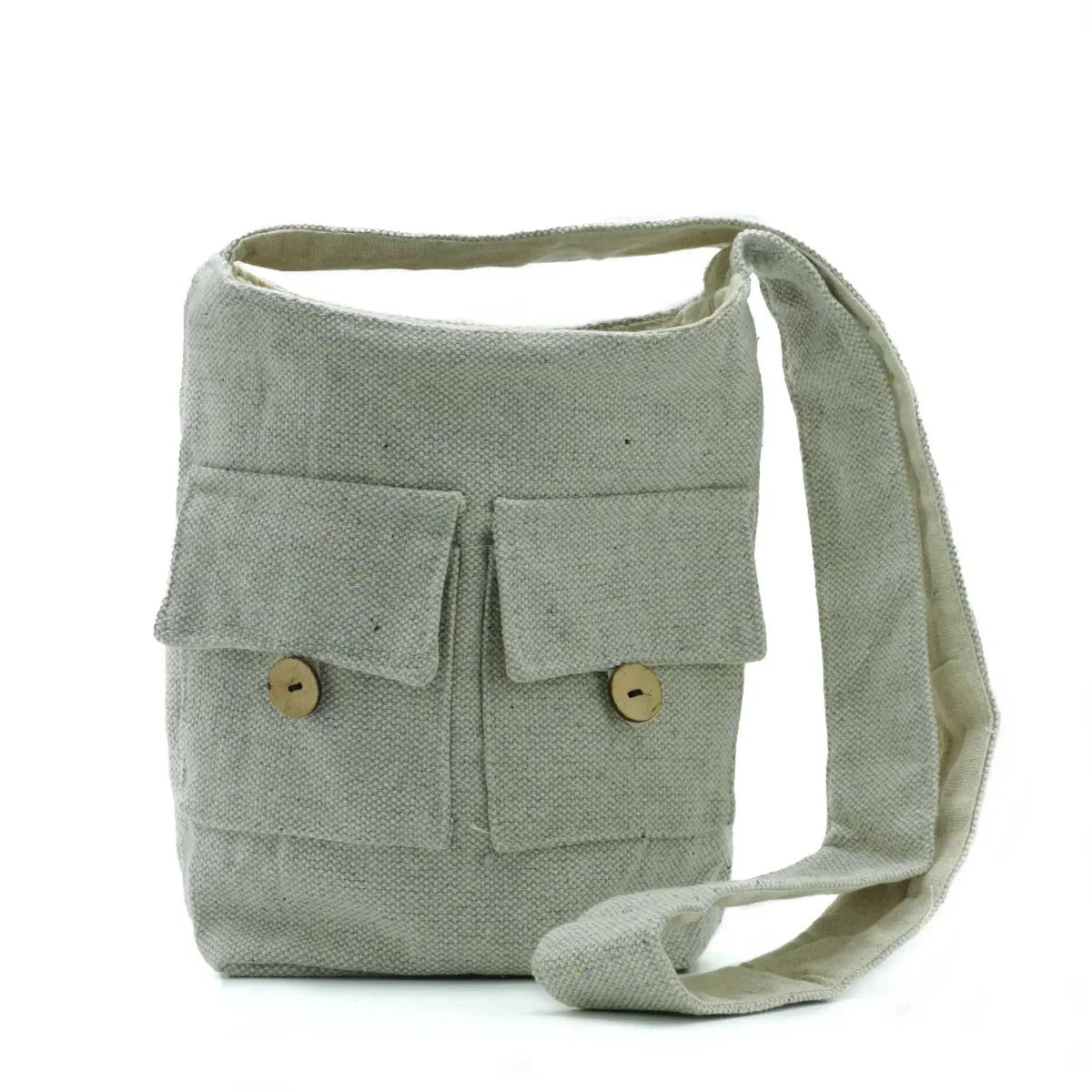Medium stone natural tones bags with two pockets, designed for everyday use and style