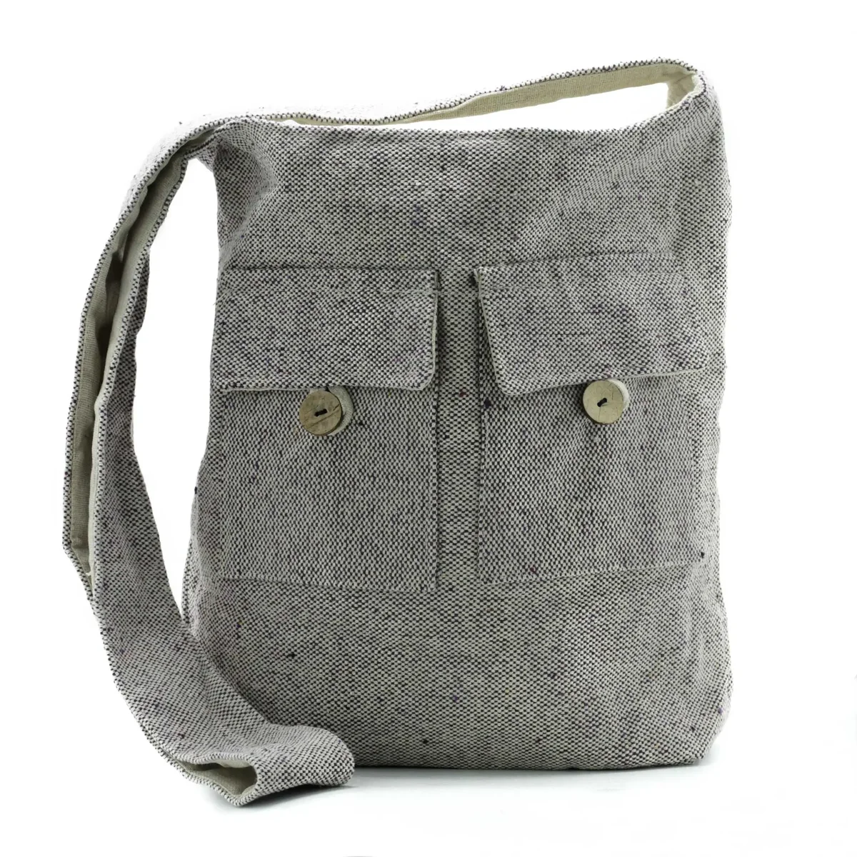 Large soft lavender bag with two pockets from Natural Tones, designed for everyday use and style