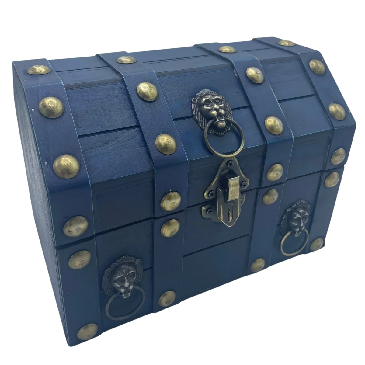 Large treasure chest in teal.