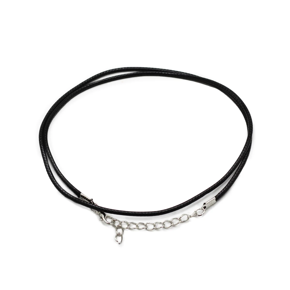 Black waxed pendant cord, 2mm thick and 55cm long – perfect 2mm necklace cord.