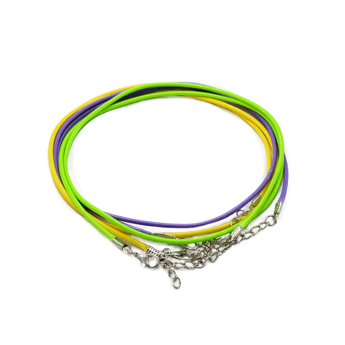 2mm pendant cord, 55cm long, waxed nylon with assorted colour swatches.