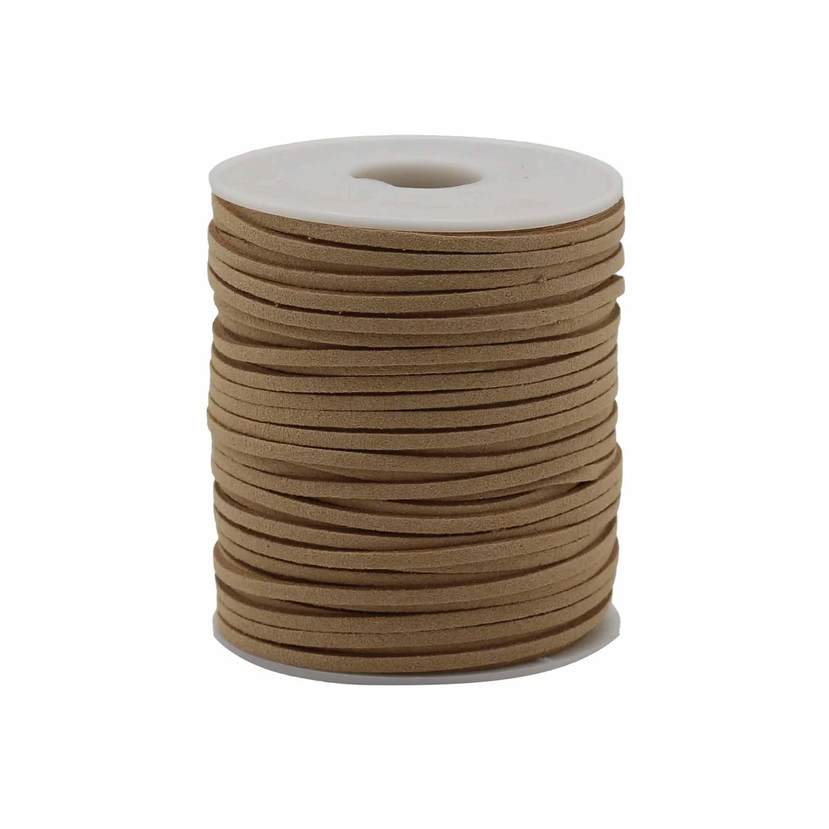 Tan 45m roll of bulk pendant cord, 2.5mm diameter