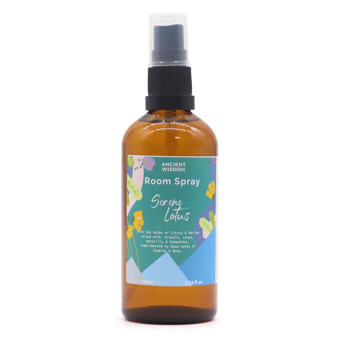 Serene Lotus spray, 100ml summer room spray bottle.