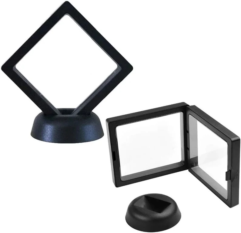 Large 3D floating frame mini display stand shown against plain background