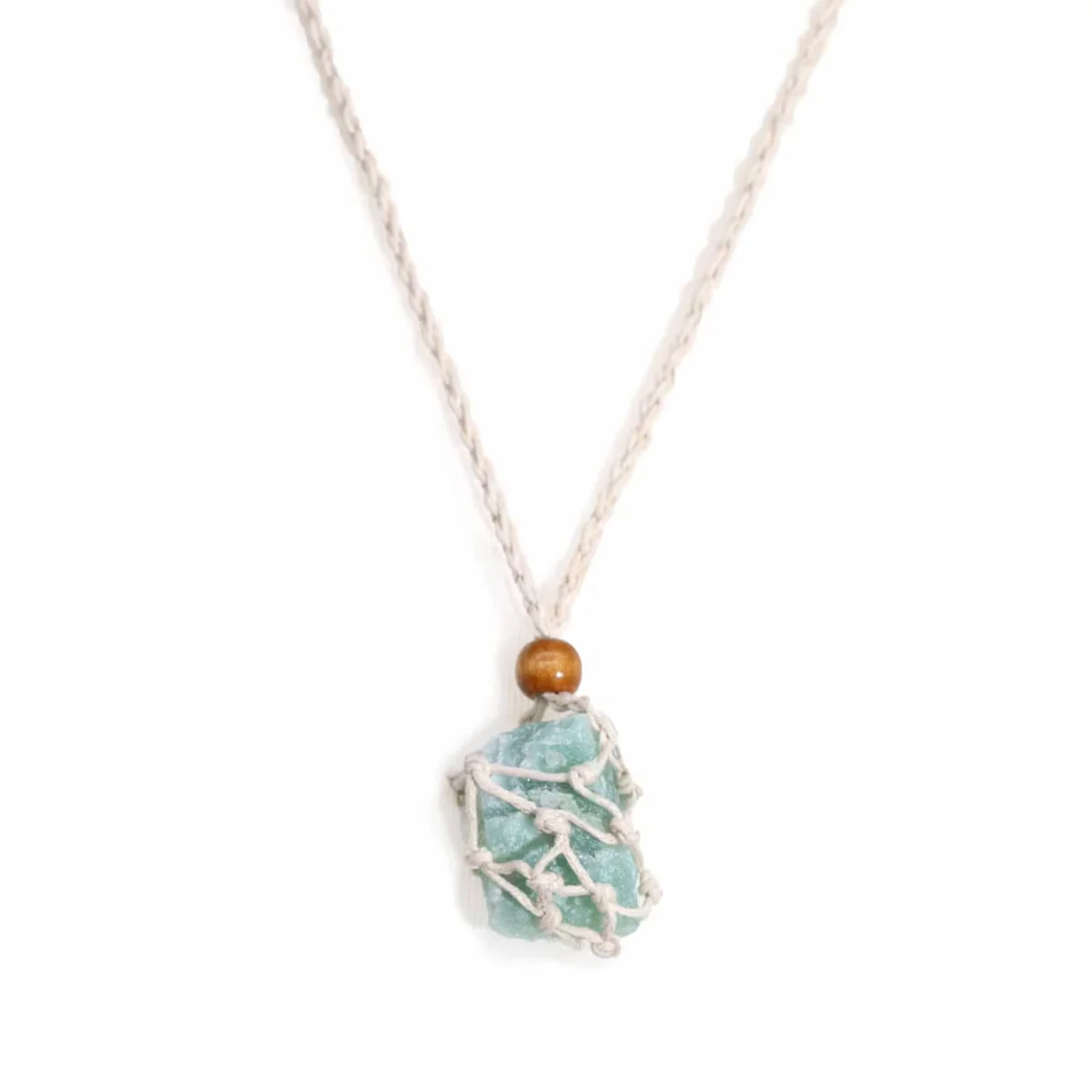 Natural gemstone necklace cord coiled neatly, showing texture and thickness suitable for necklace cord for gemstones