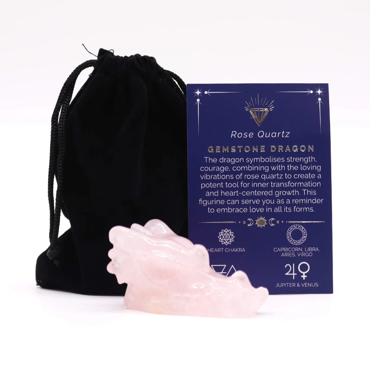 Large rose quartz dragon head gemstone sculpture with detailed carving and smooth polished surface