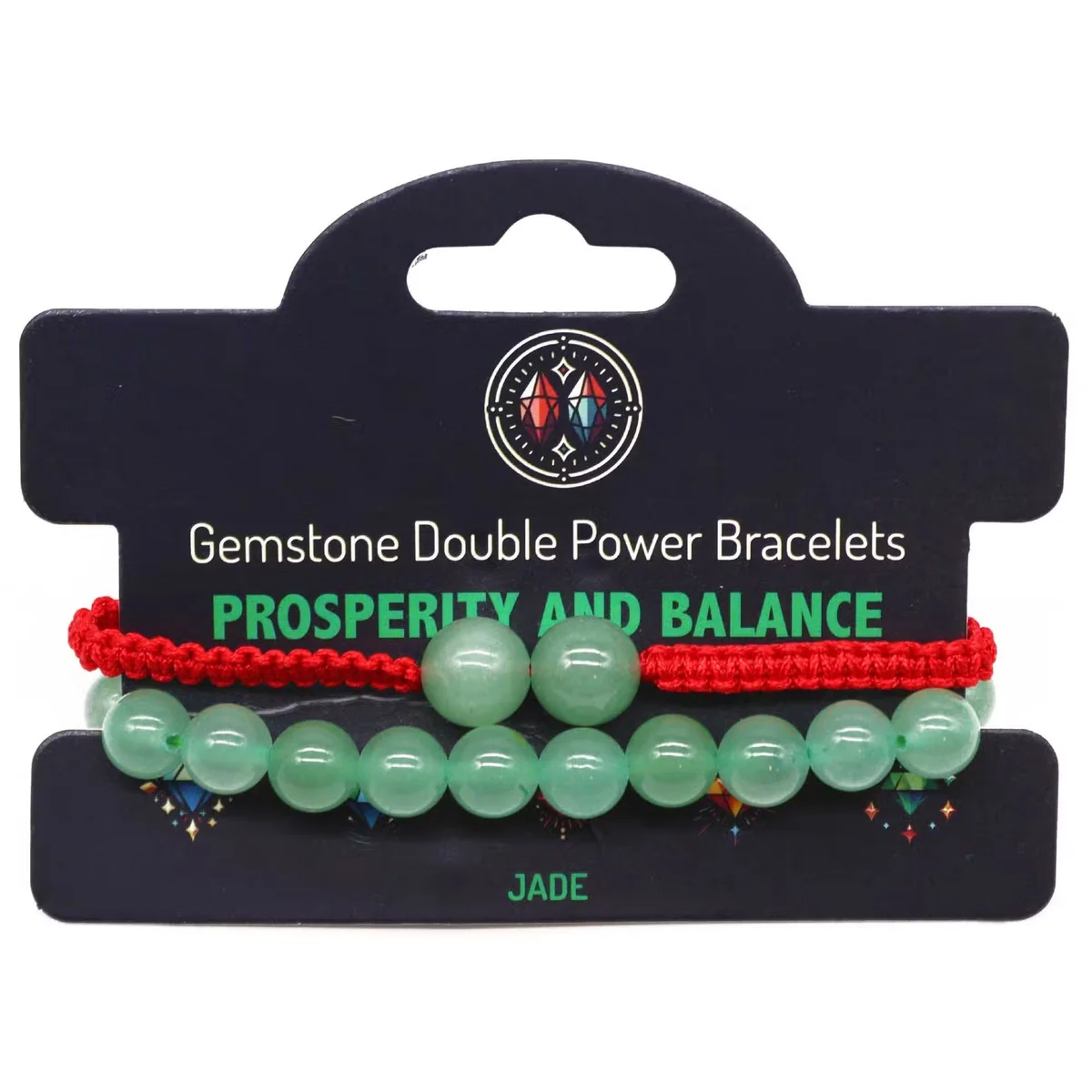 Jade double power bracelets showcasing glistening jade stones, twin straps forming elegant jade jewellery