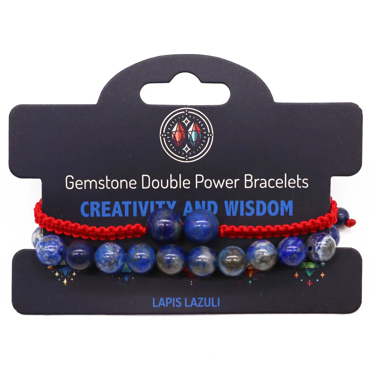 Gemstone bracelets with double Lapis Lazuli stones.