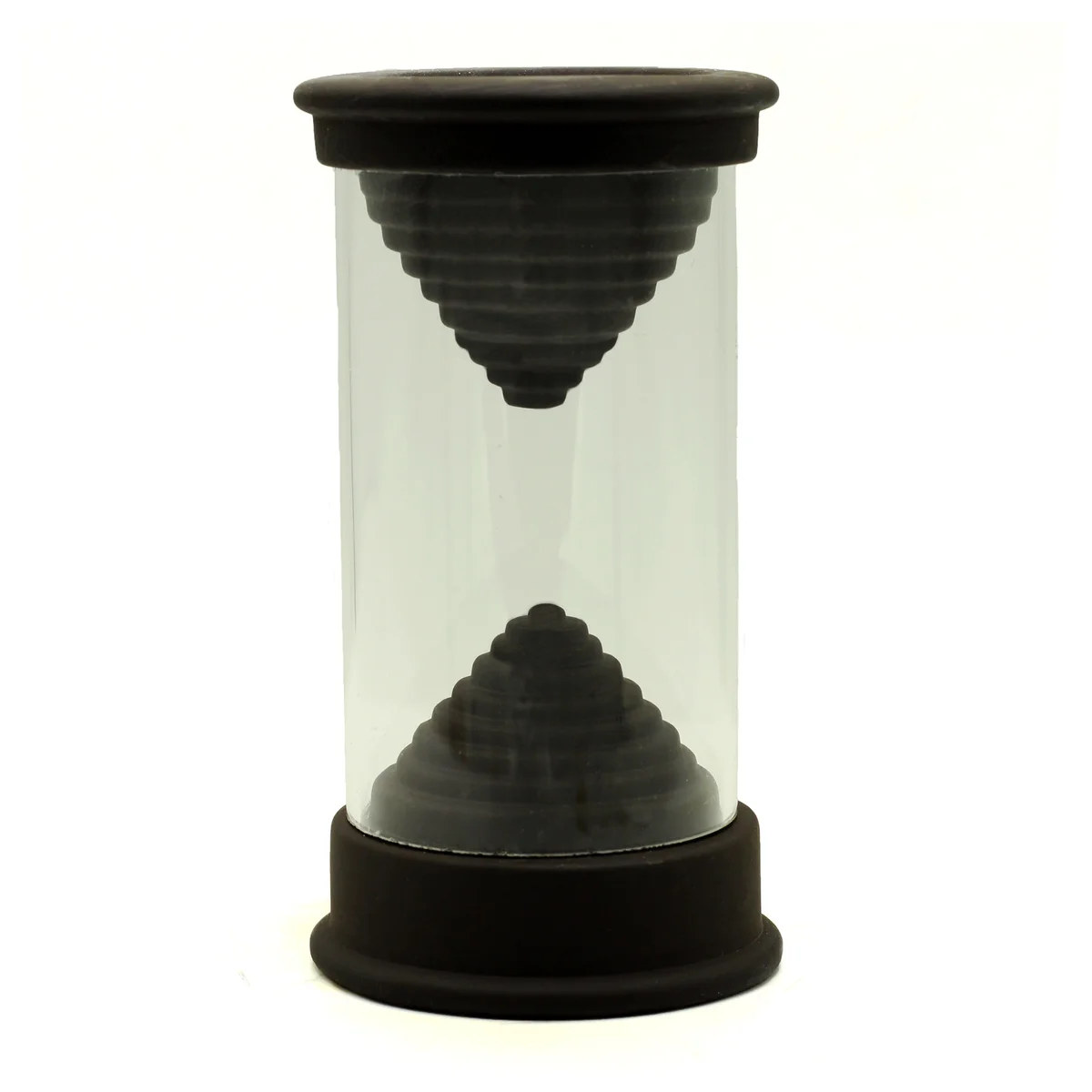 Decorative incense holder Unity Tube backflow incense burner with smoke flowing downward in a modern design