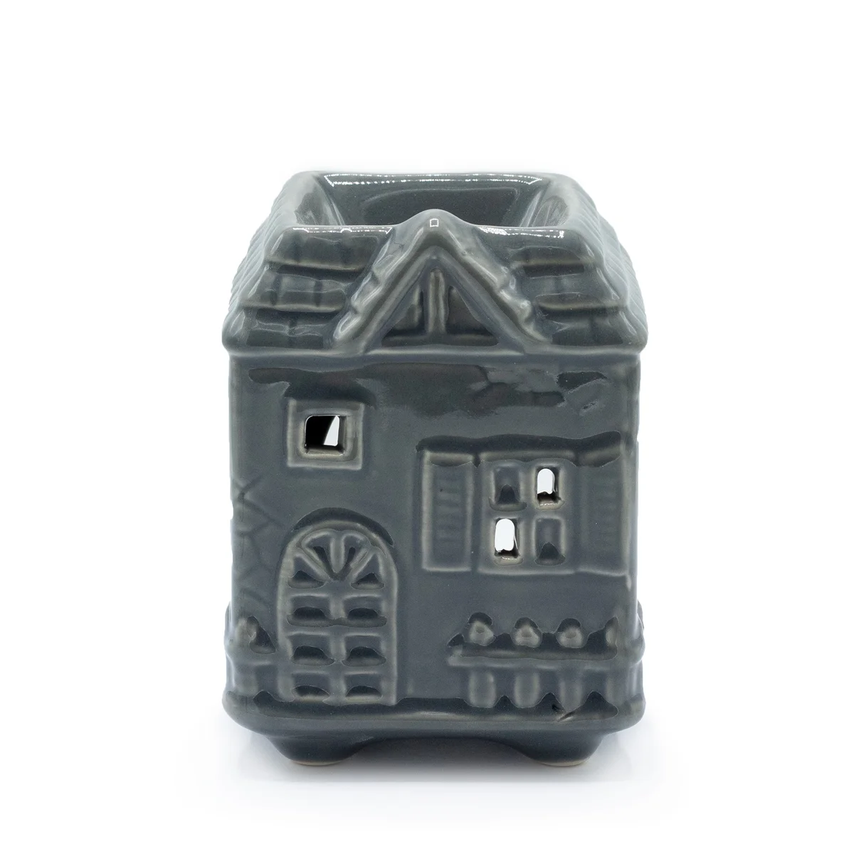 Grey ceramic oil burner – a sleek, stylish addition to any kitchen décor.