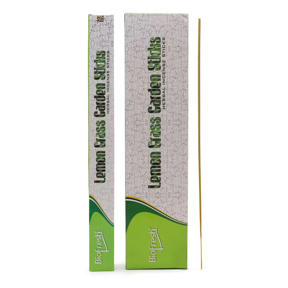 Bundle of Biofresh Garden 50cm incense sticks with lemongrass scent, displayed against a white background