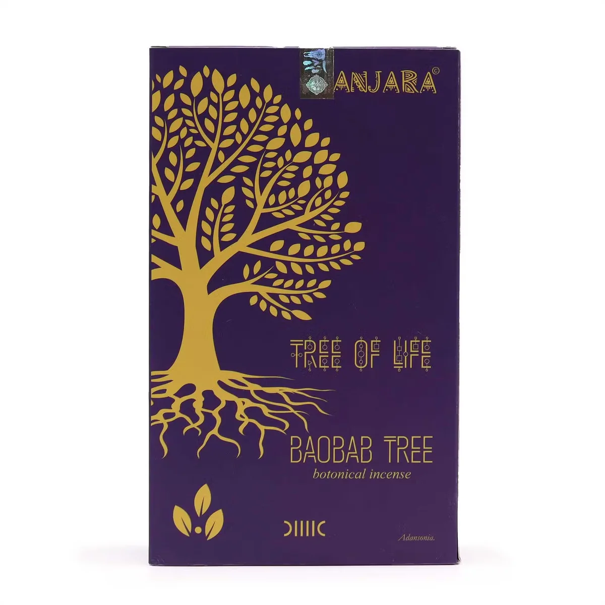 Banjara Botanical Baobab Tree natural incense sticks arranged with packaging on a plain background