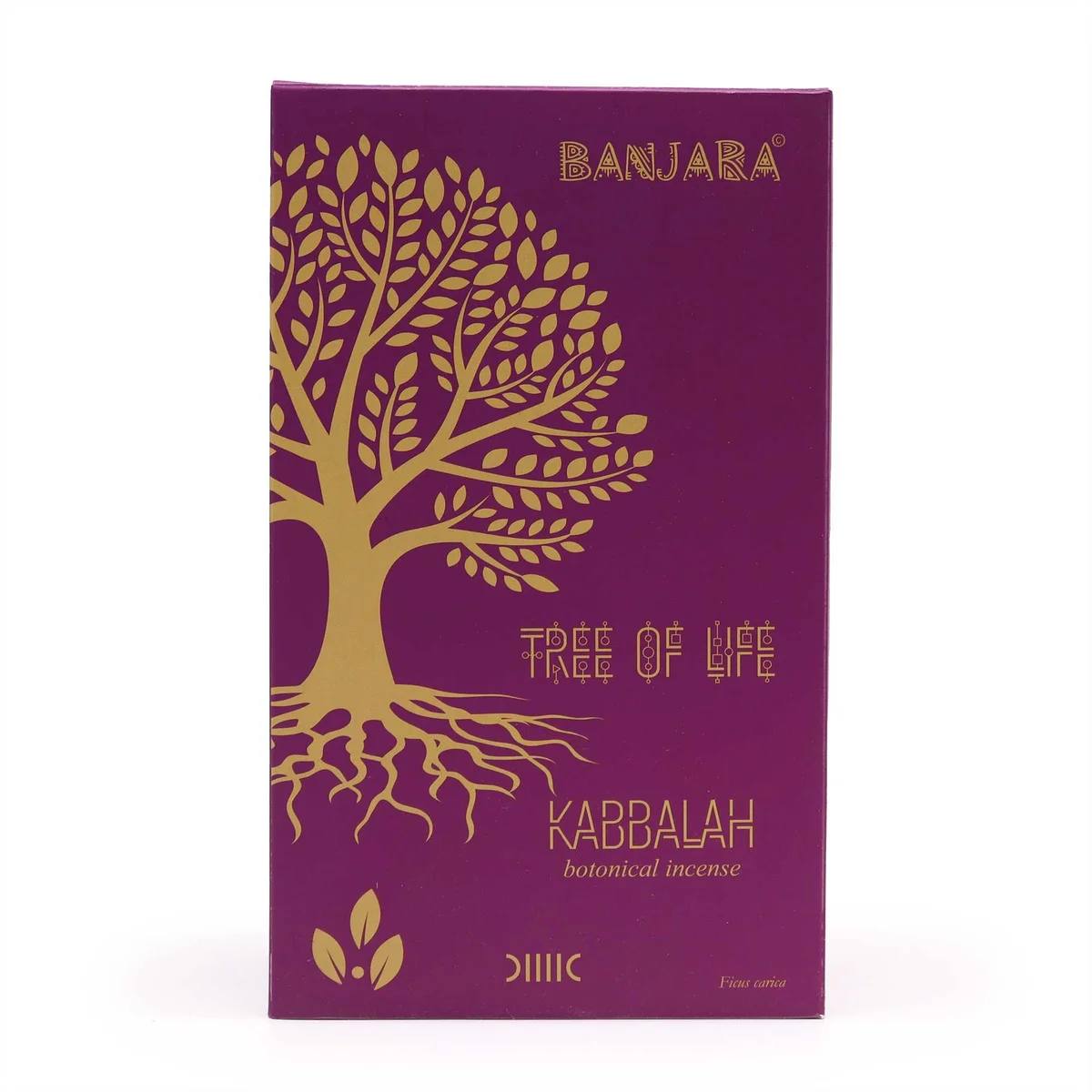 Banjara Botanical Incense Kabbalah pack with botanical incense sticks and decorative packaging on a white background