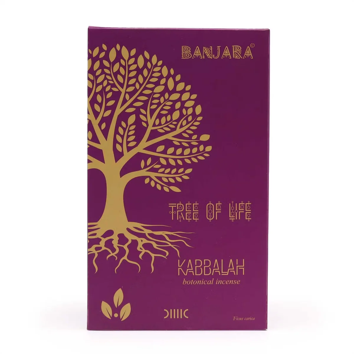 Banjara Botanical Kabbalah natural incense sticks in decorative packaging on a plain background