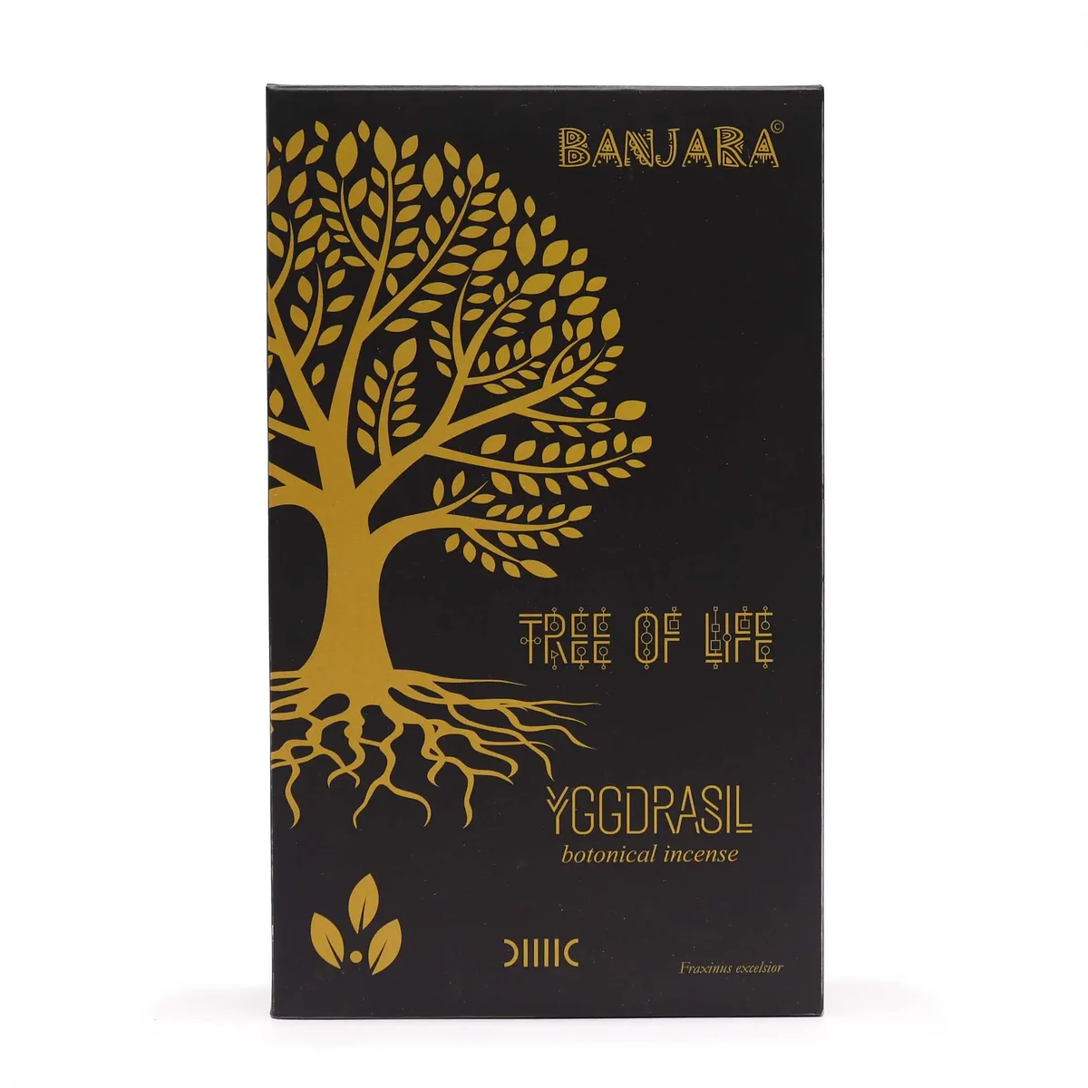 Banjara Botanical Yggdrasil tree incense sticks in decorative packaging on white background